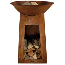 Jet-Line Feuerschale XXL Cambridge 110 cm rostoptik Terrasse