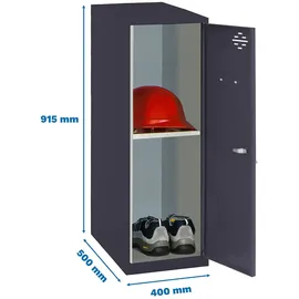 simonlocker montadas SimonRack Metallschrank mini 50 x 91,5 x 40 cm Schwarz