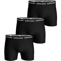 Björn Borg Boxershorts 3er Pack Schwarz / Bunt S