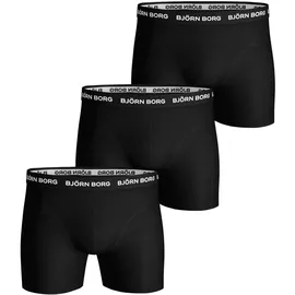Björn Borg Boxershorts 3er Pack Schwarz / Bunt S