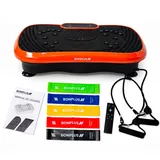 BONPLUS BP Vibrationsplattform, Vibrationsplatte, 99 Geschwindigkeitsstufen, 5 Programme, elastische Bänder und Widerstandsbänder, Magnetfeldtherapiesystem, Fitness-Plattform