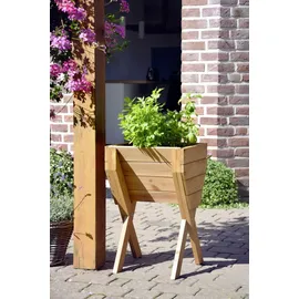 Dobar Kleines Hochbeet 39 x 40 x 61 cm Braun
