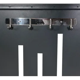 Mendler 4er-Fahrradgarage HWC-K64 Fahrradbox abschließbar anthrazit 121x202x150cm