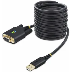 StarTech.com 10ft (3m) USB to Null Modem Serial Adapter Cable, Interchangeable D