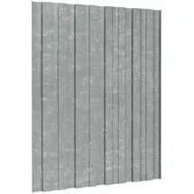 vidaXL Dachpaneel 36 pcs Silber 60 x 45 cm Verzinkter Stahl