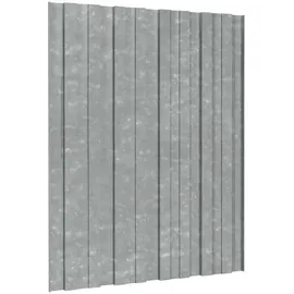 vidaXL Dachpaneel 36 pcs Silber 60 x 45 cm Verzinkter Stahl
