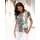 Classic Basics Sieh an! Kurzarm-Shirt in ecru-grau-bedruckt | Gr.: 42