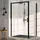 Hüppe Classics 2 Gleittür 1-teilig mit Festteil EasyEntry 140 x 200 cm C25311087322, Duschkabinen,