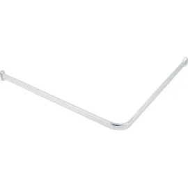 Wenko Duschvorhangstange L-Form 0 x 0 cm silber