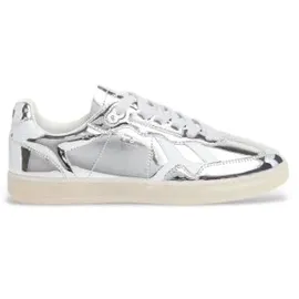 Pepe Jeans für Damen. PLS00036 Schuhe Ball Mirror silber (39), Wohnung, Schnürsenkel, Lässig