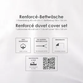 Baby Best Babybettwäsche BABY BEST "babybest Ballonfahrt", bunt, B/L: 100cm x 135cm, Renforcé, B/L: 40cm x 60cm, 2 Stk., Renforcé, Obermaterial: 100% Baumwolle, Bettwäsche, Wendebettwäsche
