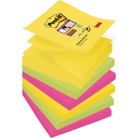 Post-it Post-it® Super Sticky Z-Notes Carnival Haftnotizen extrastark R3306SR farbsortiert 6 Blöcke