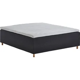 Home Affaire Boxbett HOME AFFAIRE "Thorsby", grau, B:160cm L:200cm, 100% Polypropylen, Komplettbetten, Boxspringbett, Boxbett ohne Kopfteil, frei im Raum stellbar, für Dachschrägen