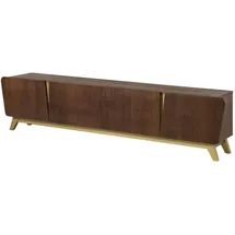 MASSIVMOEBEL24.DE BUTTERFLY TV-Board 240x40x55 cm Braun Massivholz
