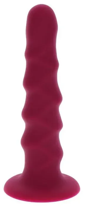 GET REAL - RIBBED DONG 12 CM ROT