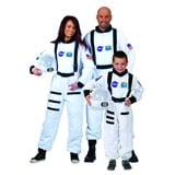 ESPA / FunnyFashion Weißes Astronaut Kostüm für Erwachsene