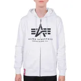Alpha Industries Basic Reißverschlusspullover White XL