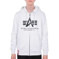 Alpha Industries Basic Reißverschlusspullover White XL