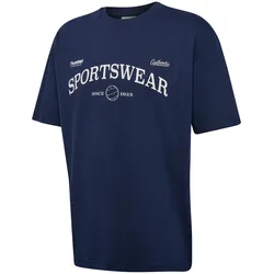 hummel hmlLOOSE Club Sportswear T-Shirt 7459 - dress blues S
