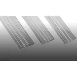 Polycarbonat H-Profil in Glasklar - 6 x 2500 mm – Verbindungsprofil für 6 mm Stegplatten – ideales Kunststoffprofil für senkrechte Verglasungen