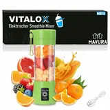 VITALOX Elektrischer Smoothie Maker Standmixer Mini Mixer Blender Shaker m. Akku