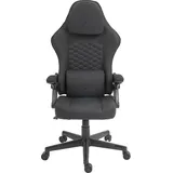 deltaco DC130 Gamingstuhl Soft Mesh, schwarz, Gaming Stuhl, Schwarz