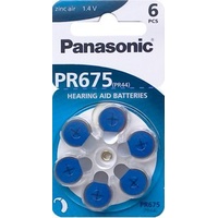 Panasonic Typ 675 - 60 Stück Hörgerätebatterien