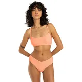 BILLABONG Bade-Shirt "Tanlines Lace Up", Damen, Gr. M, Cup B, peach tart, 91% Polyester, 9% Elasthan, Bikini-Oberteile