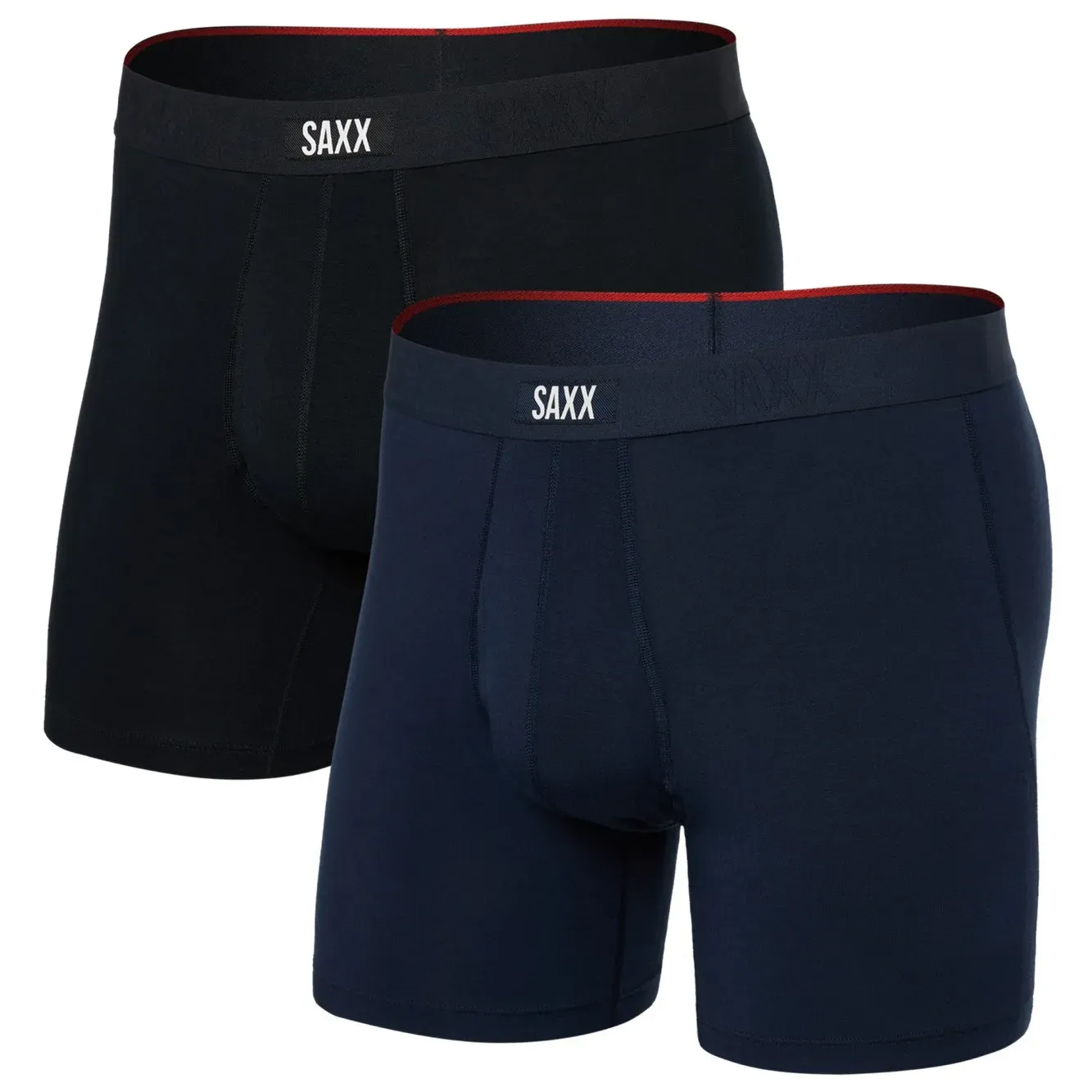 Boxershorts Saxx Vibe Xtra Super Soft Bb Fly 2Pk Größe: L /  schwarz/blau