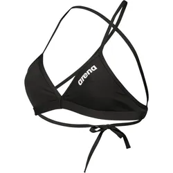 Arena Damen Bikini Top Team Tie Back Schwarz SCHWARZ|WEISS|SCHWARZ 40