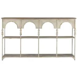 Regal Home ESPRIT Weiß natürlich Metall 159 X 36,5 X 91 cm
