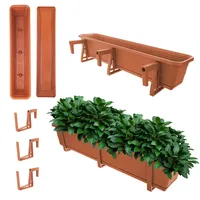 Kadax Blumenkasten mit Untersetzer im Set, mit oder ohne