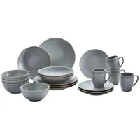 Asa Selection Kombiservice 20-tlg. Cafe del Mar graublau unifarben