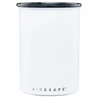 Airscape Kaffeedose Mittel, weiß matt, Edelstahl weiß