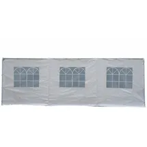 DEGAMO Seitenplane für Zelt 6x4 m 1 Stück Weiß