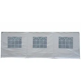DEGAMO Seitenplane für Zelt 6x4 m 1 Stück Weiß