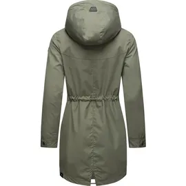 Ragwear Damen Übergangsjacke leichte Jacke lang mit Kapuze Canny Olive24 Gr. S - S