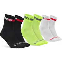 GripGrab Regular Cut Sommer Socken 3er-Pack Schwarz Modell 2025