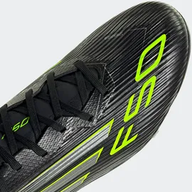 adidas F50 League MG/FG Herren Core Black/Iron Metallic/Lucid Lemon 48
