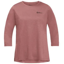 Jack Wolfskin Crosstrail 3/4-arm T-shirt - Mineral Red - XS