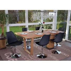 MCW Drehstuhl Vaasa T501 Kunstleder schwarz 6er Set