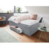 Westfalia Schlafkomfort Boxspringbett 90 x 200 cm Grau