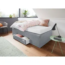 Westfalia Schlafkomfort Boxspringbett 90 x 200 cm Grau