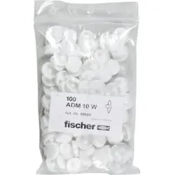 fischer Abdeckkappe ADM 10 W weiß