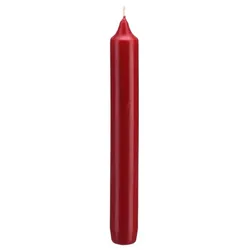 Kopschitz Kerzen Leuchterkerzen, Tafelkerzen, Haushaltskerzen Weihnachtsrot Erdbeere, 250 x Ø 25 mm, 12 Stück