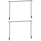 Home4You Deko-Tischgestelle 2er Set LASSANDA, 176 x 250 cm - ausziehbar - 2er Set