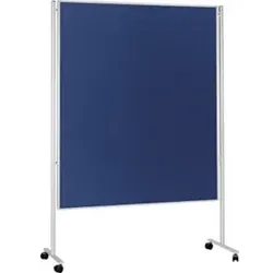Magnetoplan Mobile Kommunikationswand, Filz blau, 1200 x 1500 mm