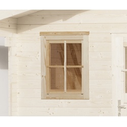 WEKA Einzelfenster für Gartenhäuser, Holz/Glas - beige
