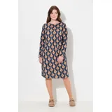 Ulla Popken Midikleid Schwarz 50-52