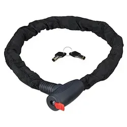 relaxdays Fahrradschloss SECURE schwarz 100,0 cm